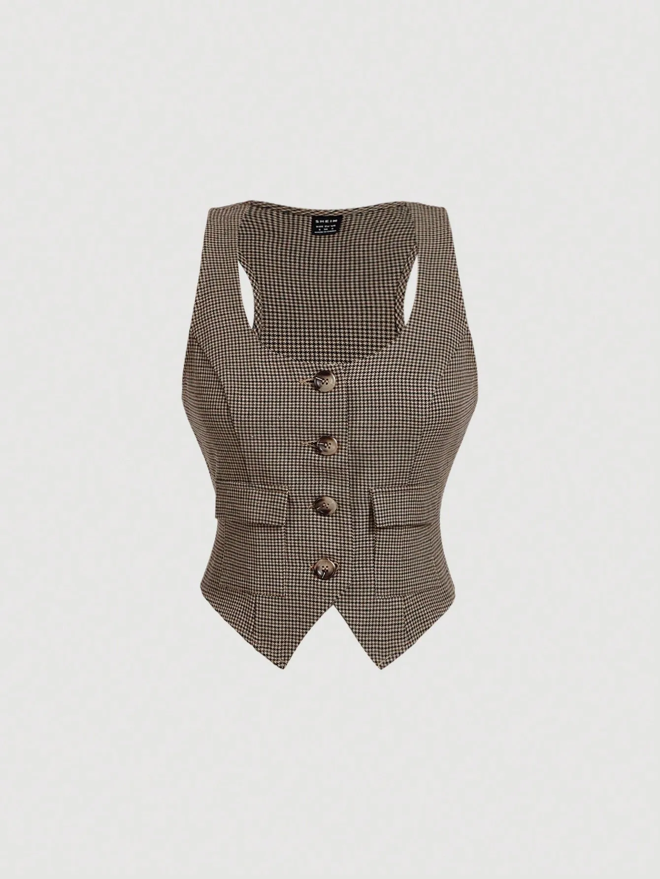 Chaleco vintage a cuadros de Cherry Vibes en