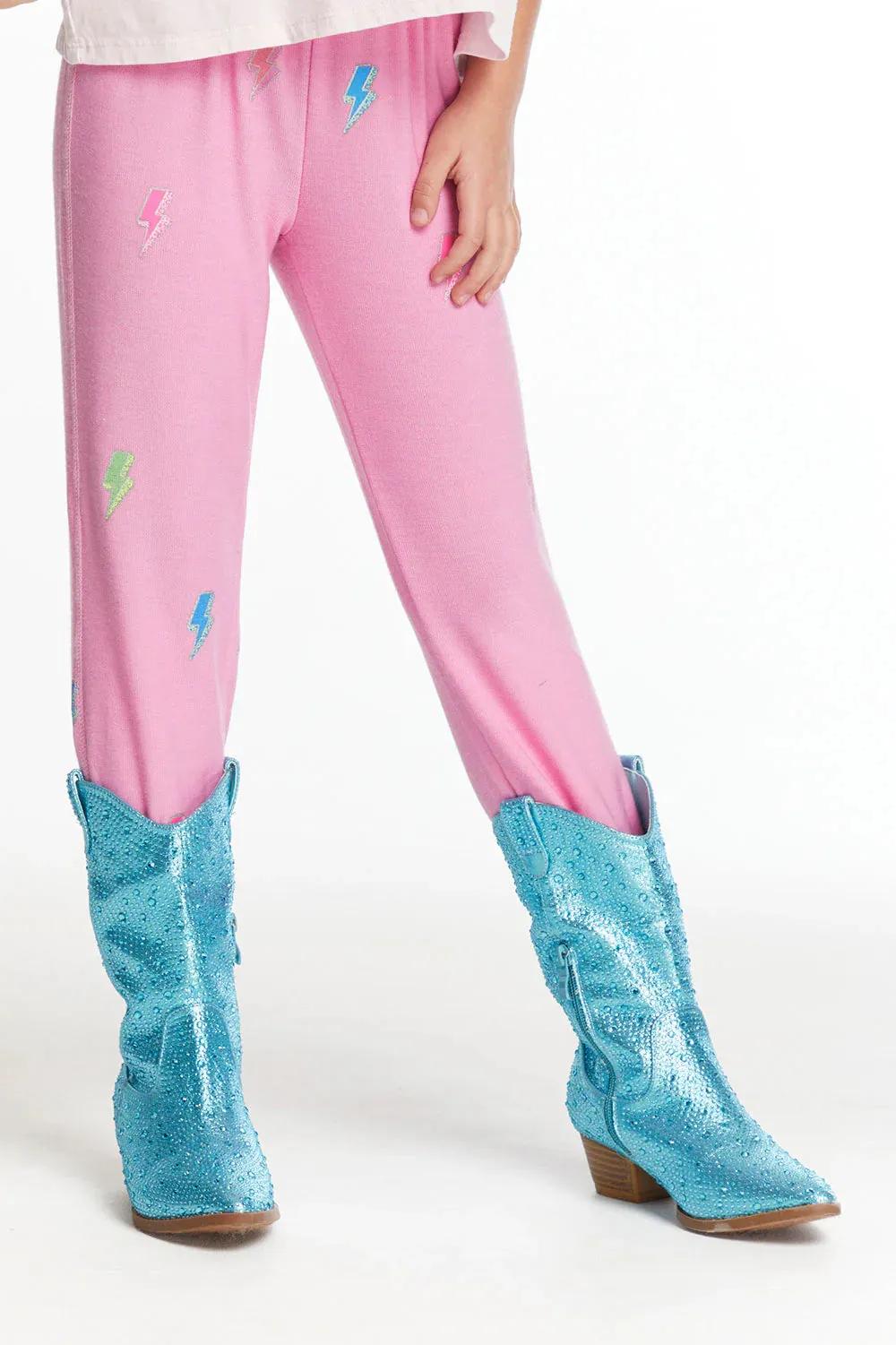 Chaser- Glitter Bolts Girls Pant