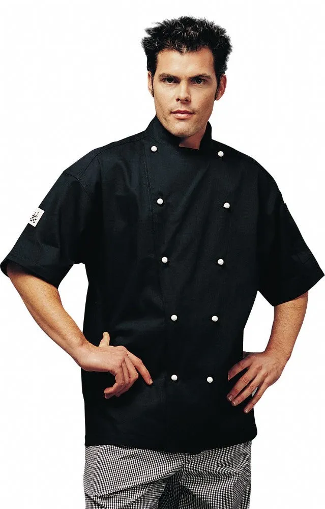 Chef Revival - Classic Black Short Sleeve Chef Jacket