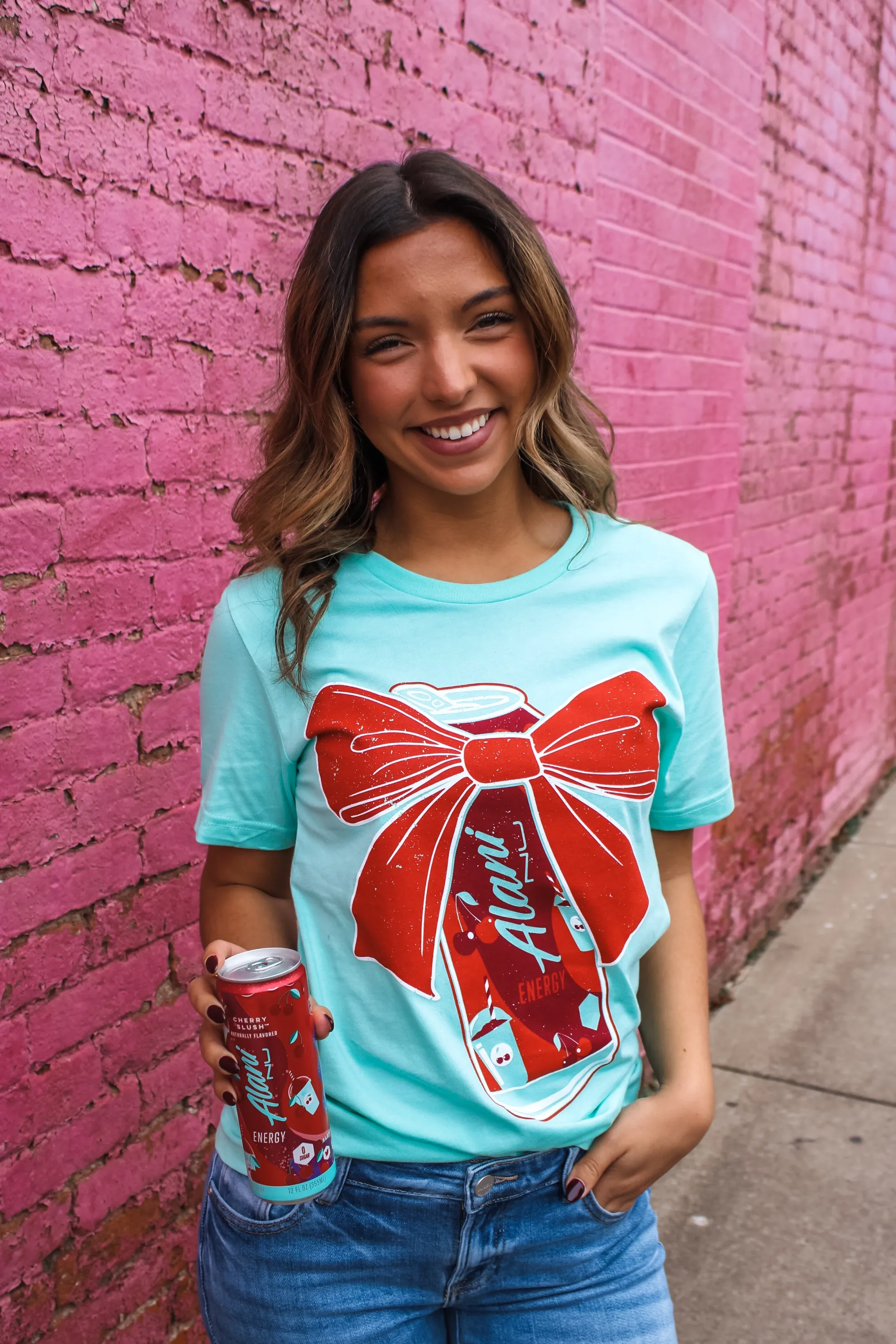 Cherry Slush Graphic Tee • Mint