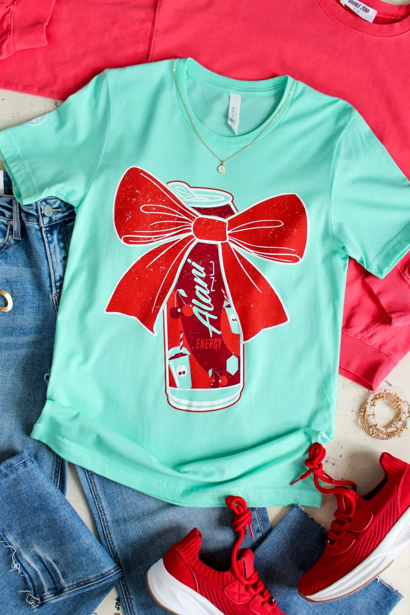 Cherry Slush Graphic Tee • Mint