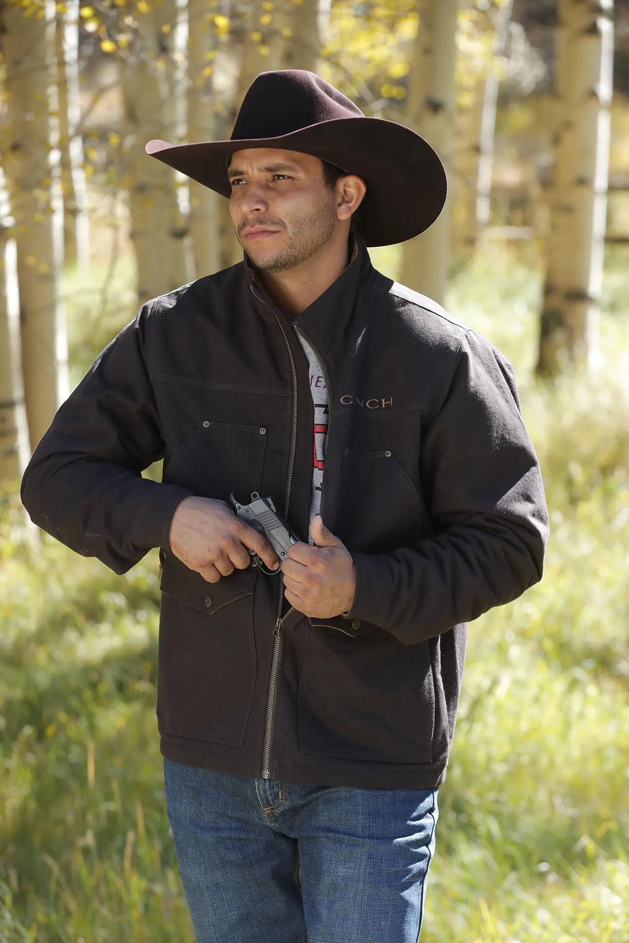 Cinch Men's Brown Concealed Carry Canvas Jacket