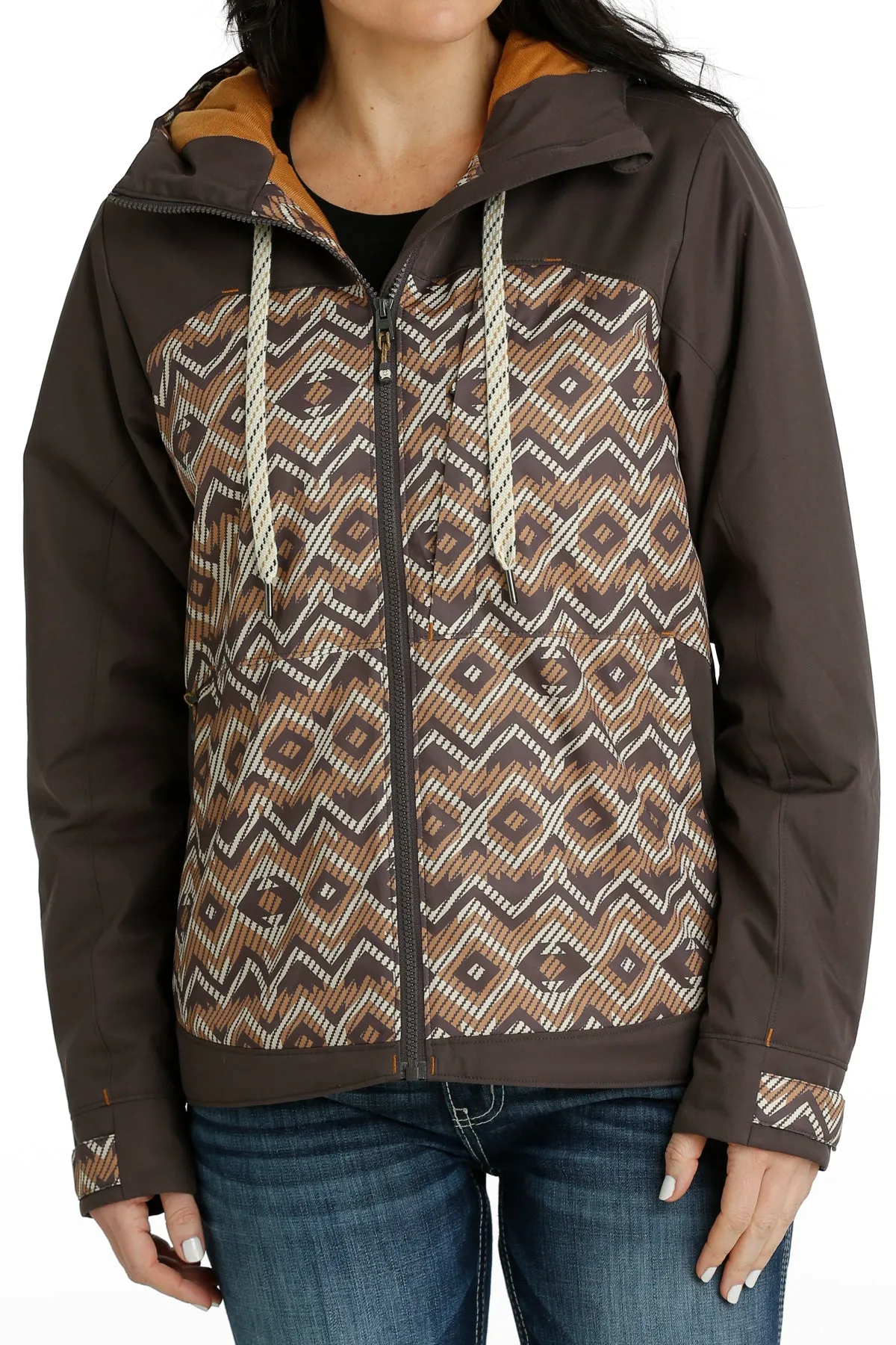 Cinch Women's Grey Southwestern Ski Jacket