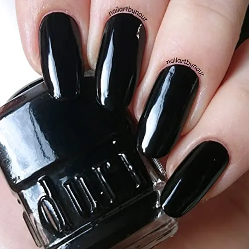 Classic Glam Nail Polish Trio Set, Includes Red, White & Black Lacquer