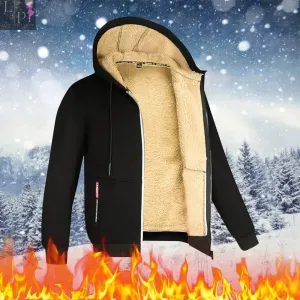 Coats Zipper Hoodies, Warm Jackets Long Sleeve Sweatshirts, Casual Sports Hooded Coats