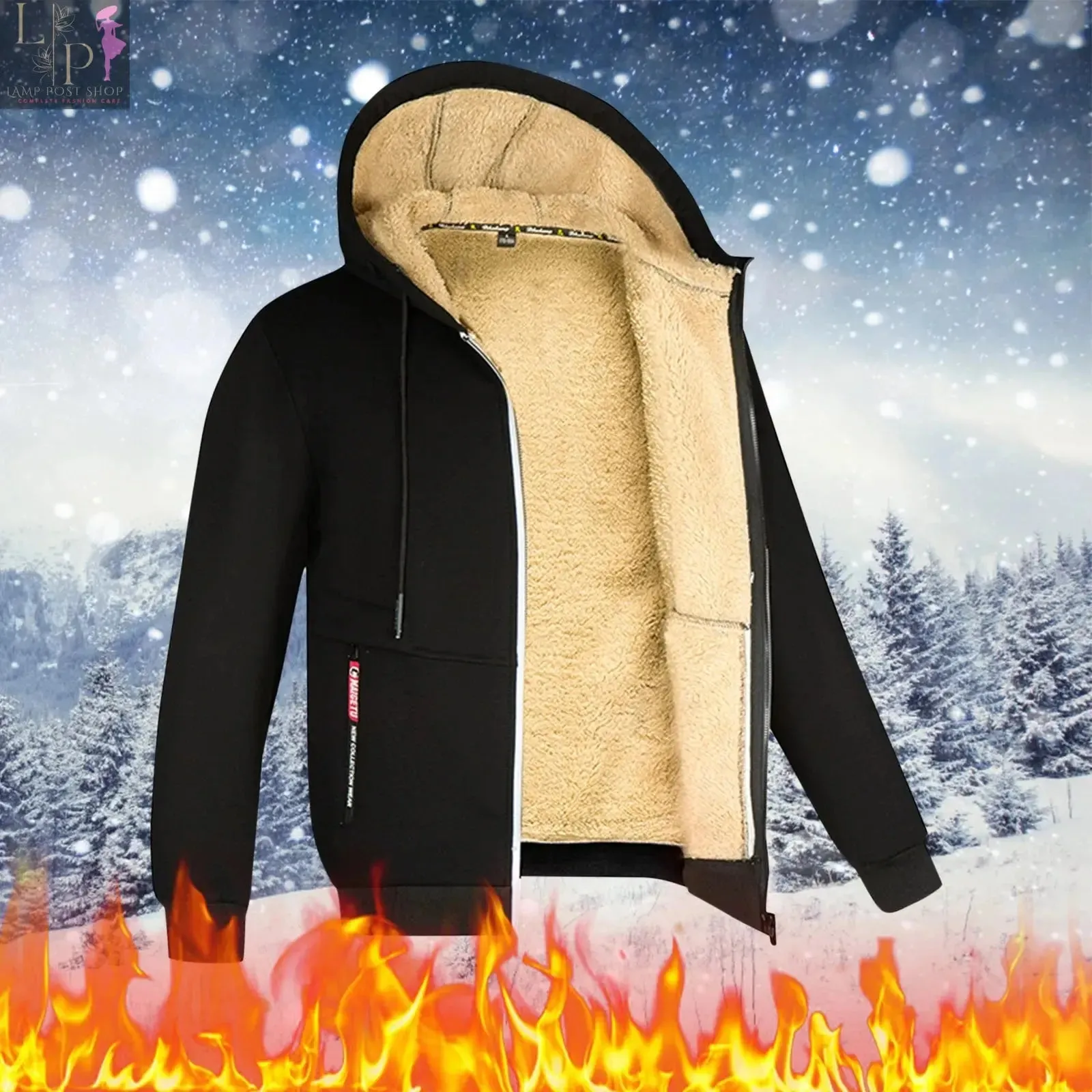 Coats Zipper Hoodies, Warm Jackets Long Sleeve Sweatshirts, Casual Sports Hooded Coats