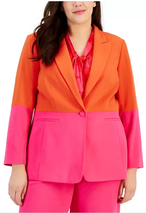 Color-Blocked Suit