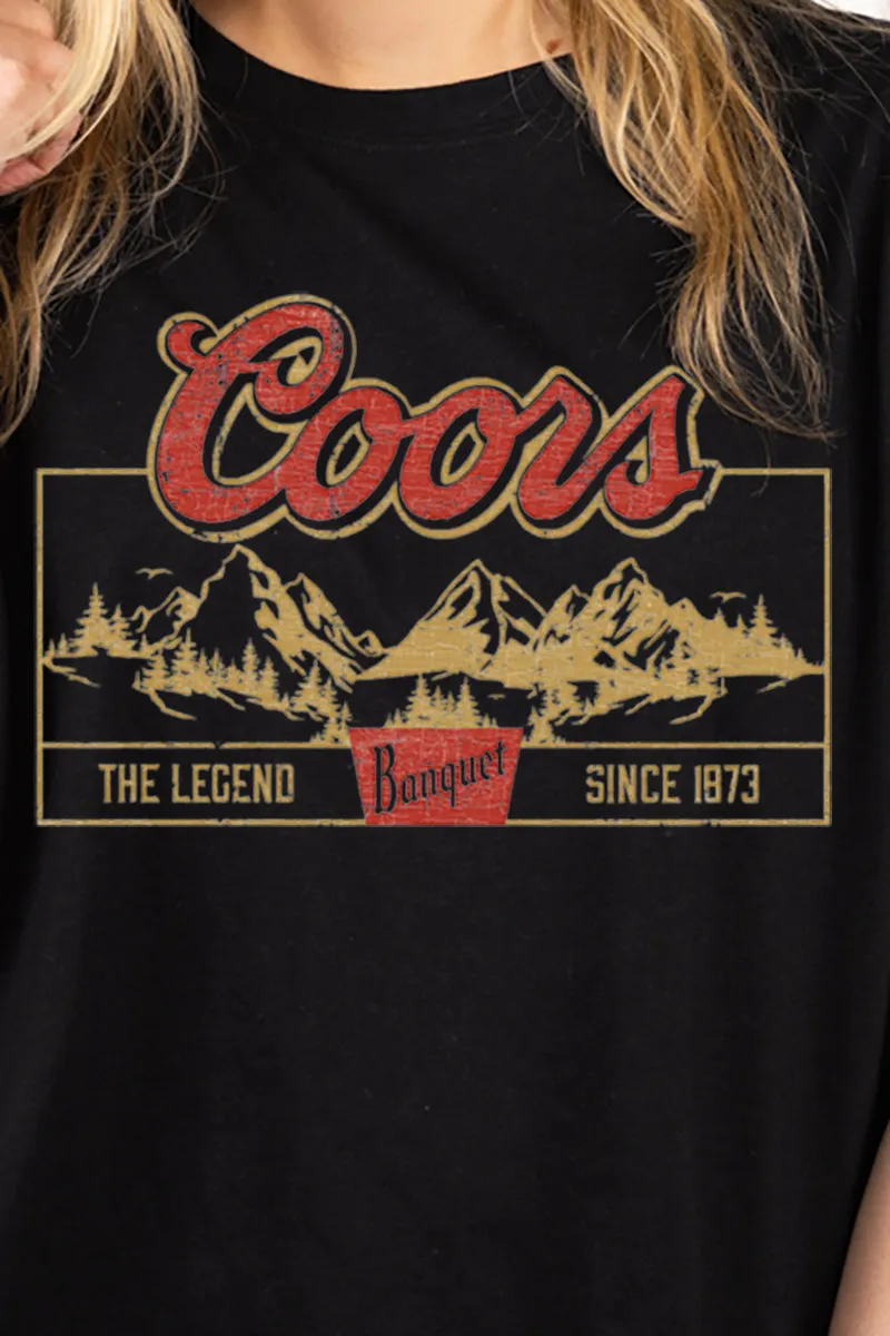 Coors Mountain Women's Soft-Tek Blend Crop T-Shirt