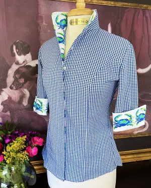 CRAB LOVE ON ROYAL GINGHAM