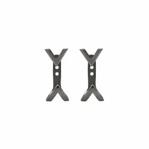 Dagger Studs with Ear Jackets | Black Gold