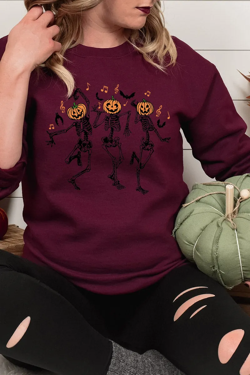 Dancing Pumpkins DryBlend Adult Long Sleeve Tee