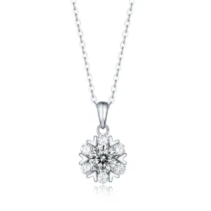 Dazzling Snowflake Pendant Necklace