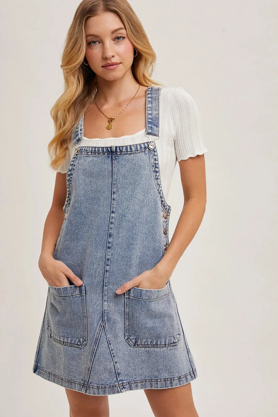 Denim Overall Dress