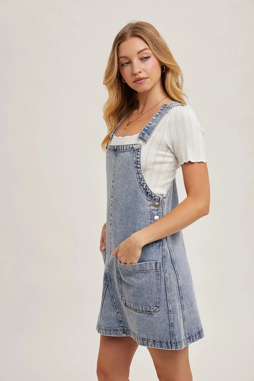 Denim Overall Dress