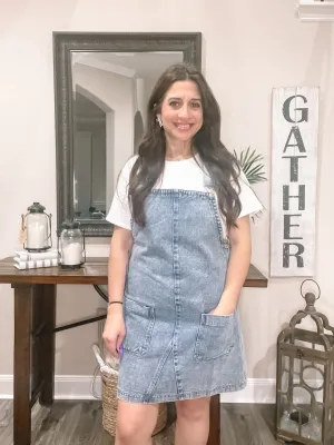 Denim Overall Dress
