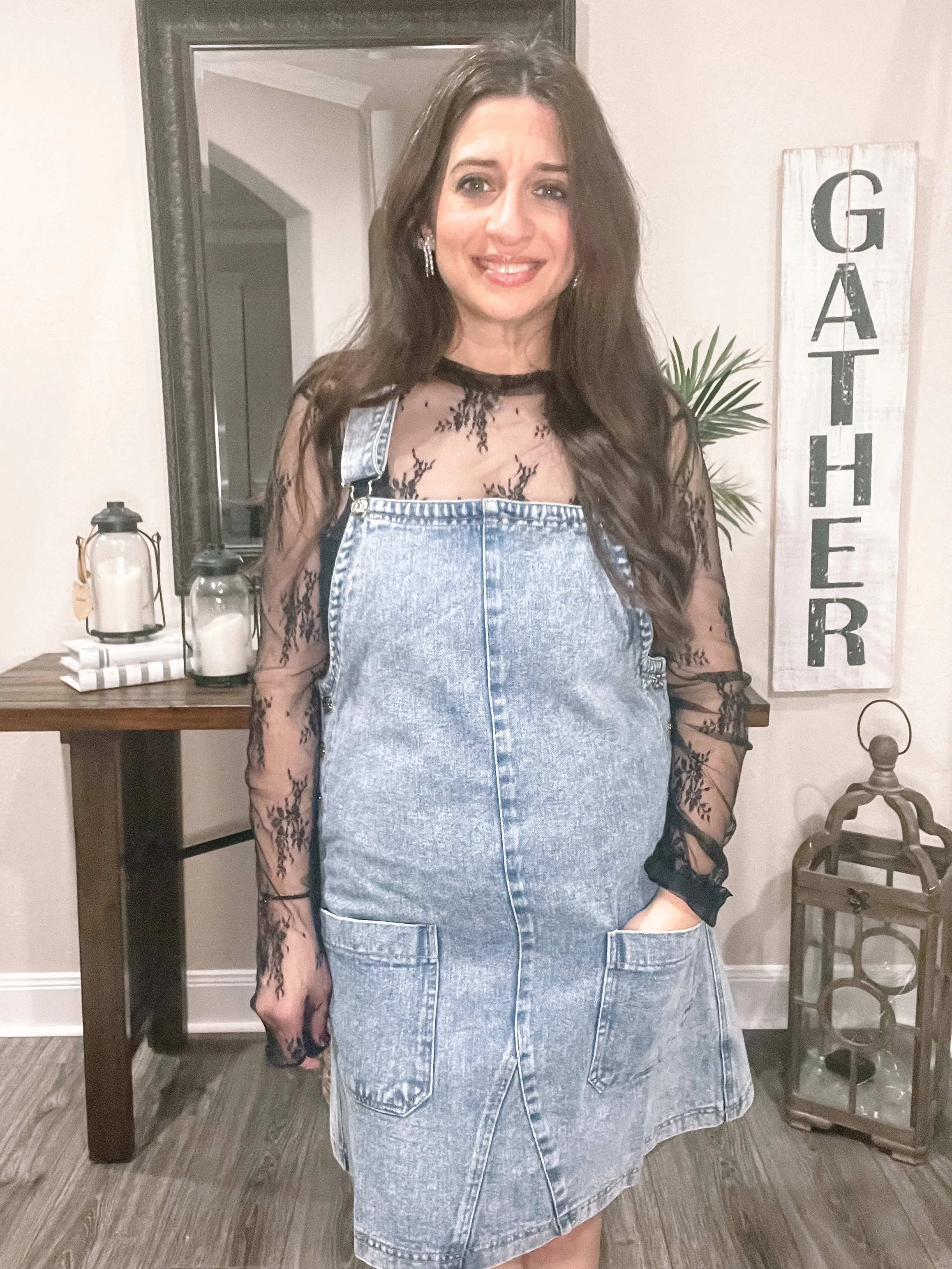 Denim Overall Dress