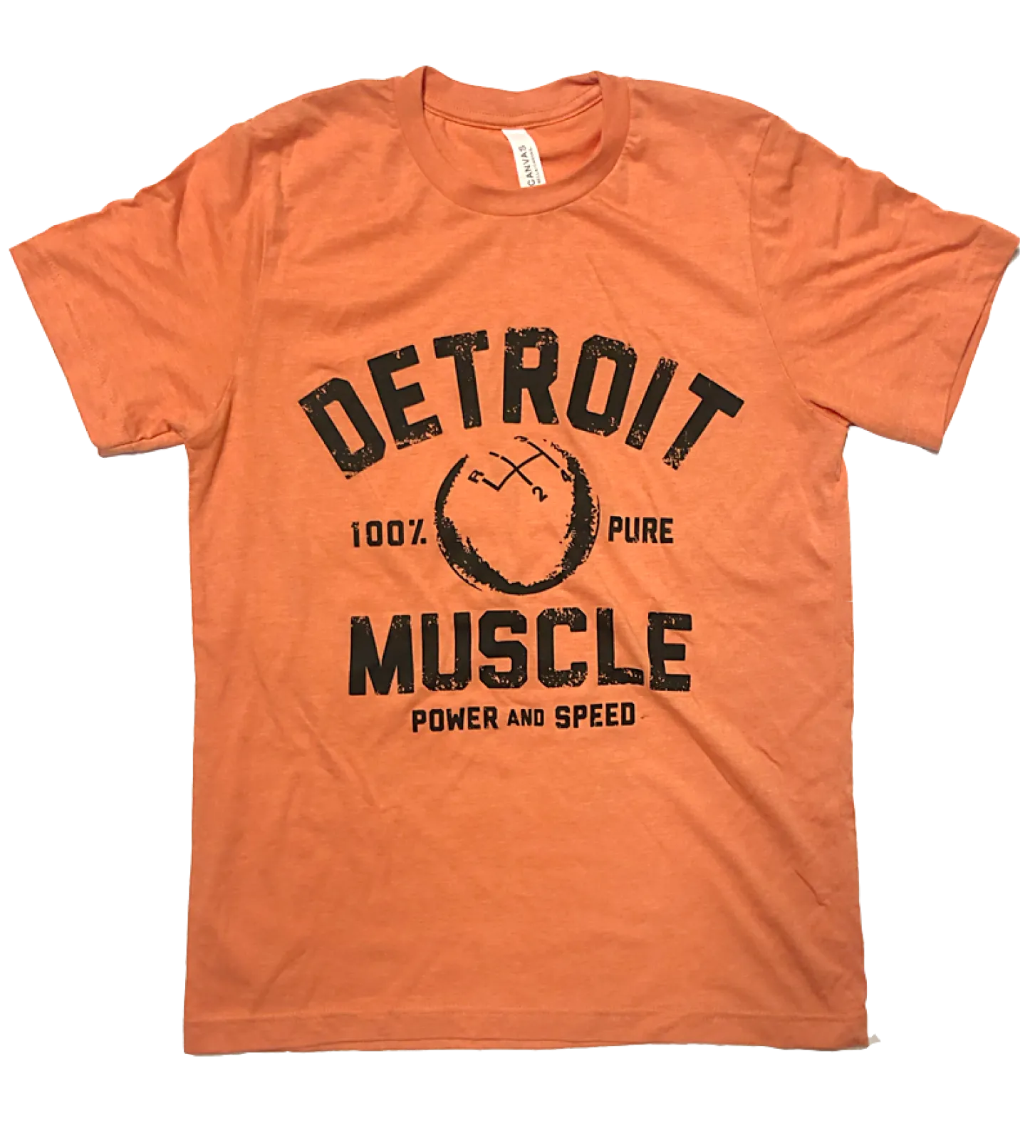 Detroit Muscle Speedball Tee, Heather Orange
