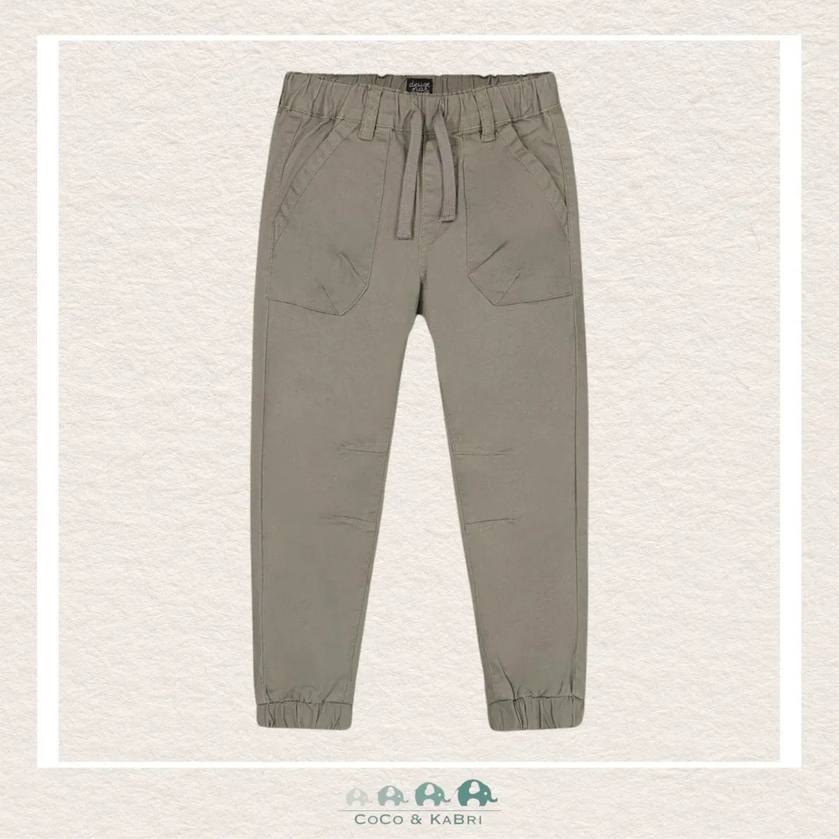 Deux Par Deux Stretch Twill Jogger - Castor Gray