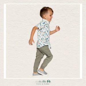 Deux Par Deux Stretch Twill Jogger - Castor Gray