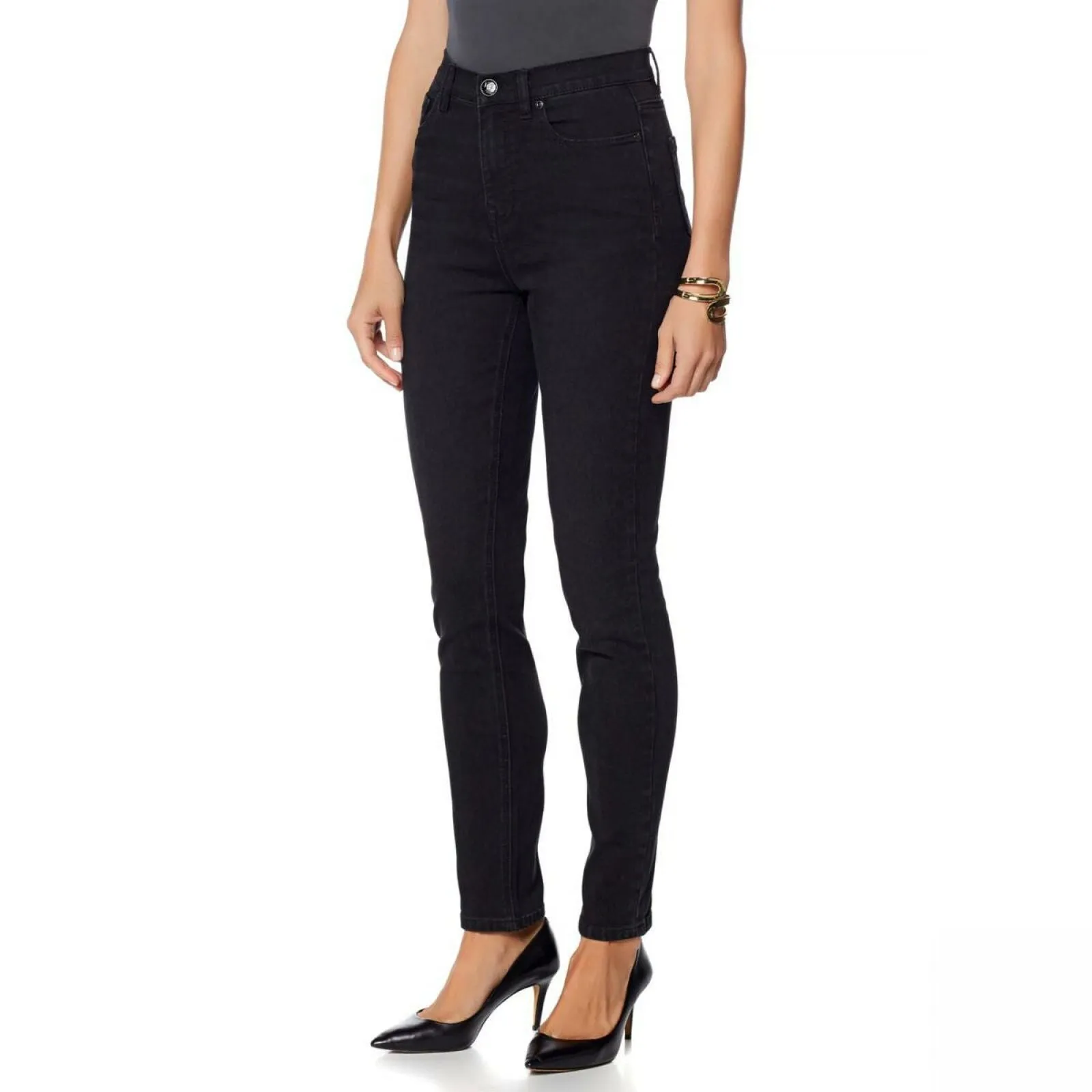 DG2 by Diane Gilman Women's Petite Virtual Stretch Skinny Jeans