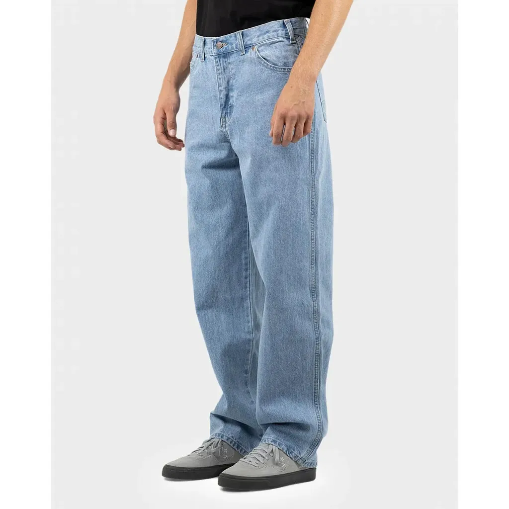 DICKIES 13293 RELAXED STRAIGHT FIT 5 POCKET DENIM JEAN - LIGHT INDIGO