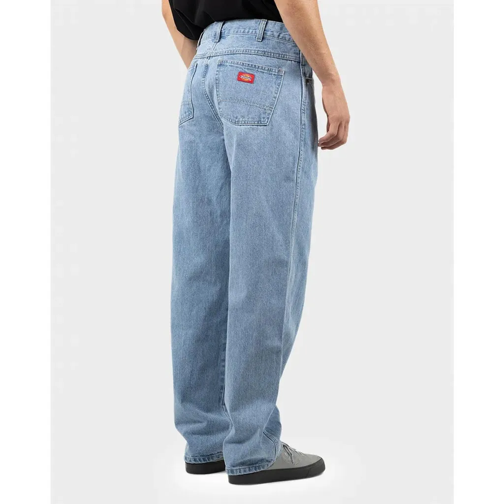 DICKIES 13293 RELAXED STRAIGHT FIT 5 POCKET DENIM JEAN - LIGHT INDIGO