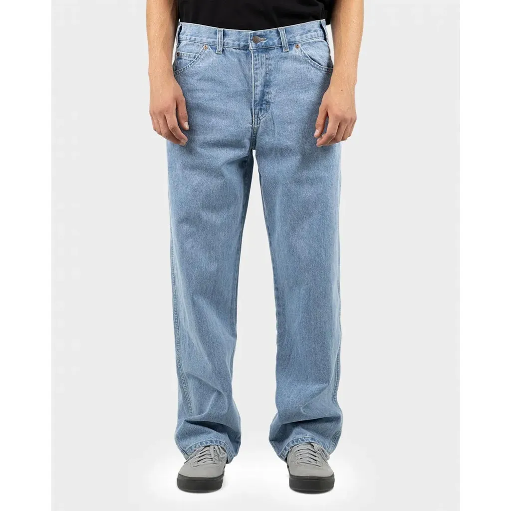 DICKIES 13293 RELAXED STRAIGHT FIT 5 POCKET DENIM JEAN - LIGHT INDIGO