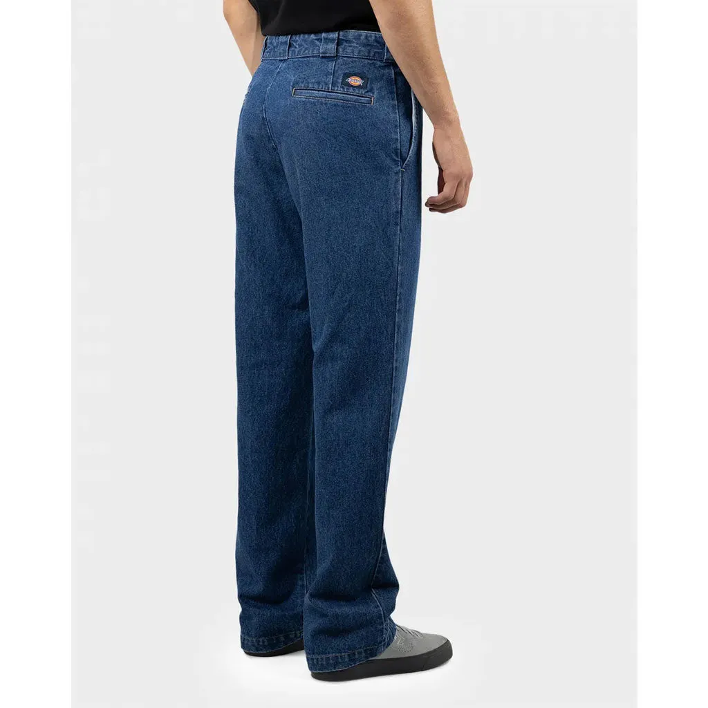 DICKIES 874 ORIGINAL RELAXED FIT DENIM JEAN - STONE WASH INDIGO