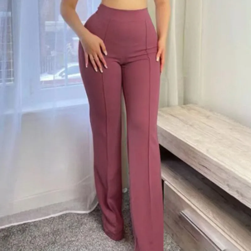 Diva Delight High-Waist Tailored Bootcut Pants