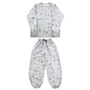 Dora Grey Organic Tracksuit - MADE TO ORDER