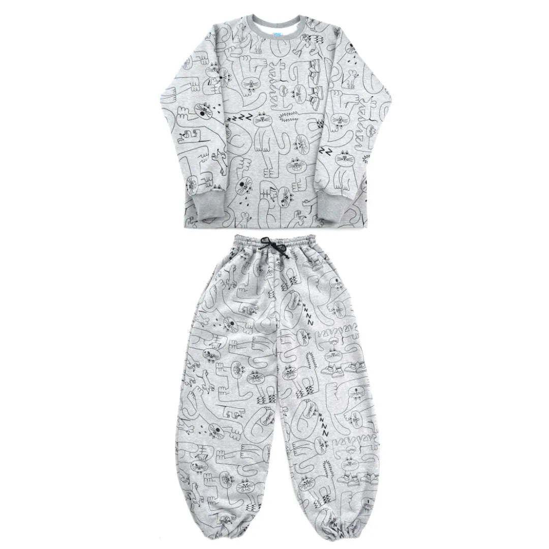 Dora Grey Organic Tracksuit - MADE TO ORDER