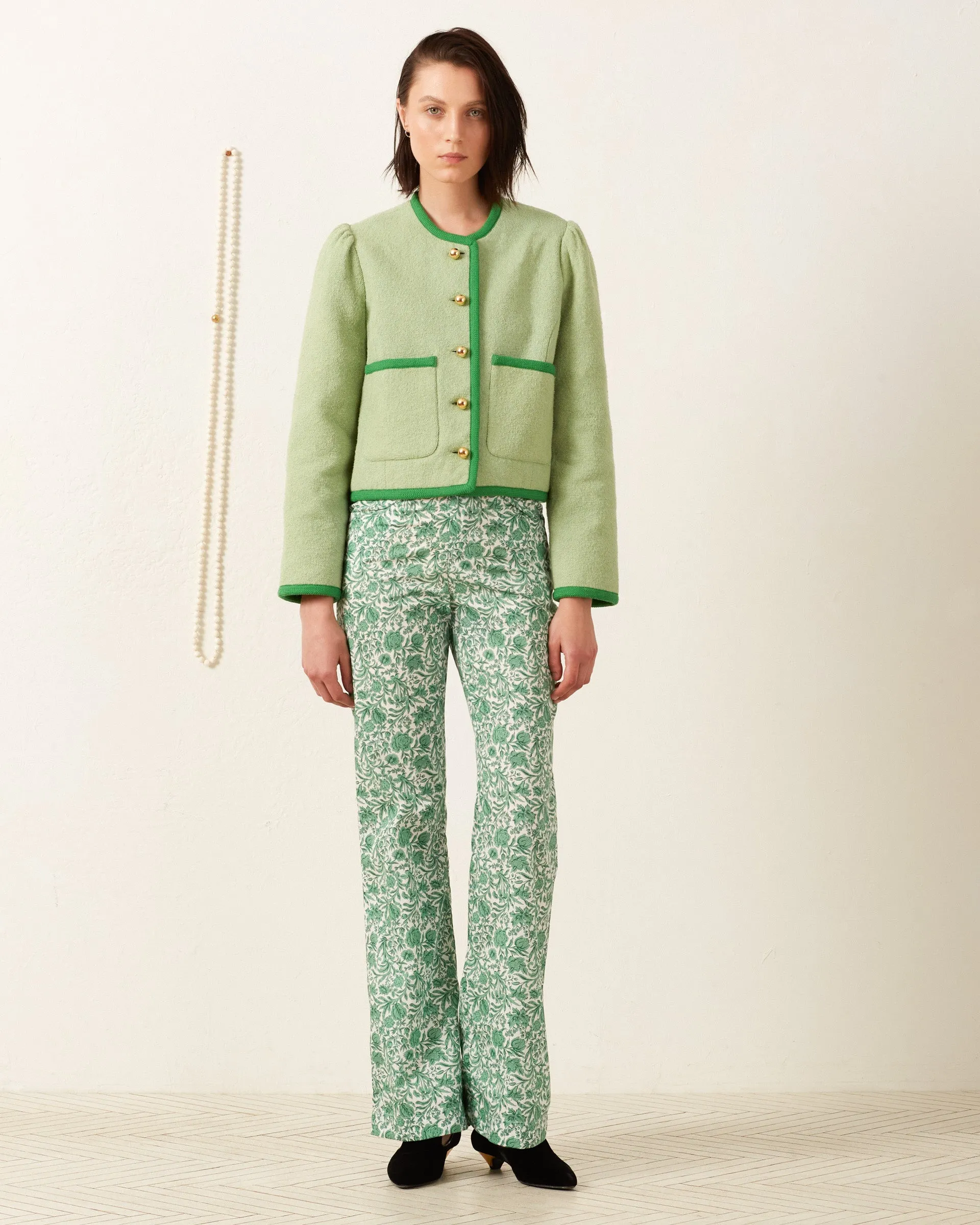 Dorian Celadon Khadi Jacket