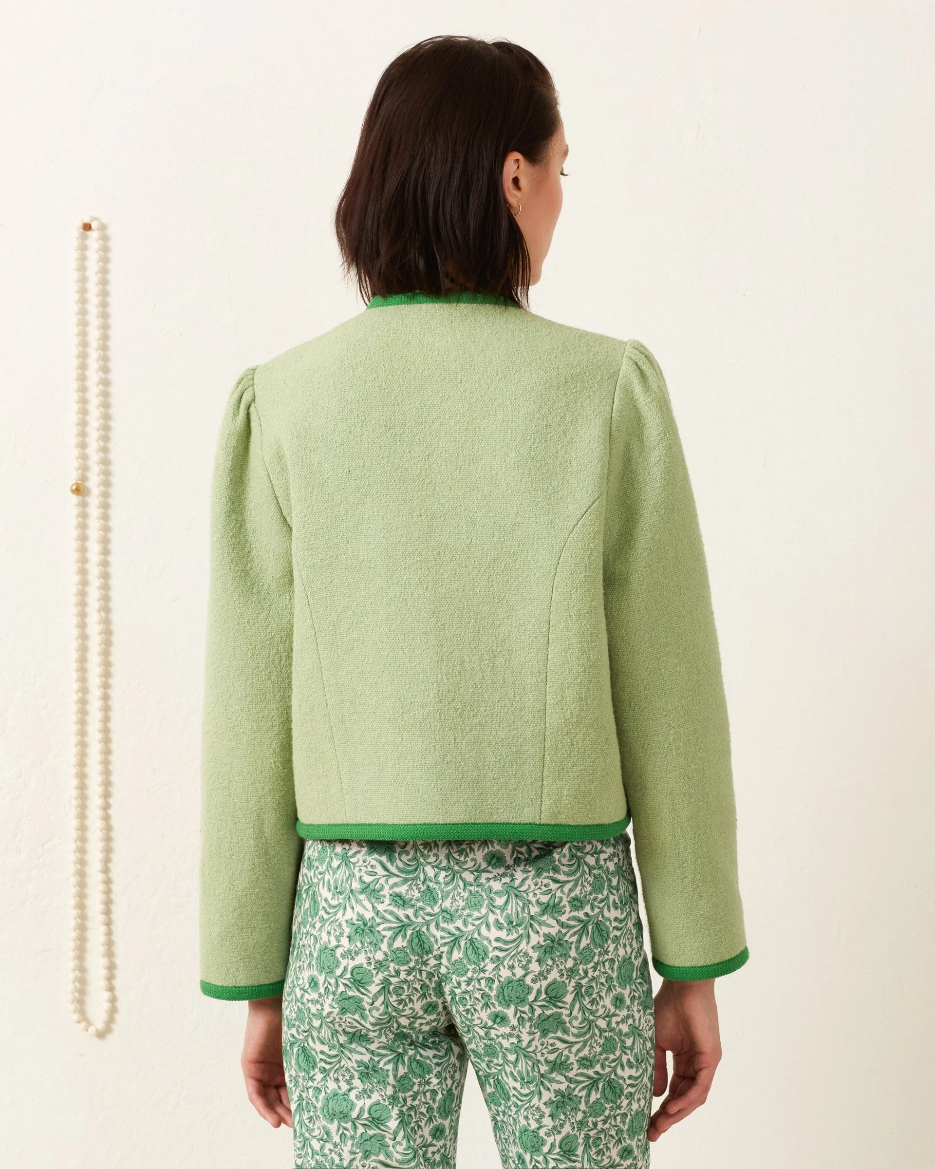 Dorian Celadon Khadi Jacket