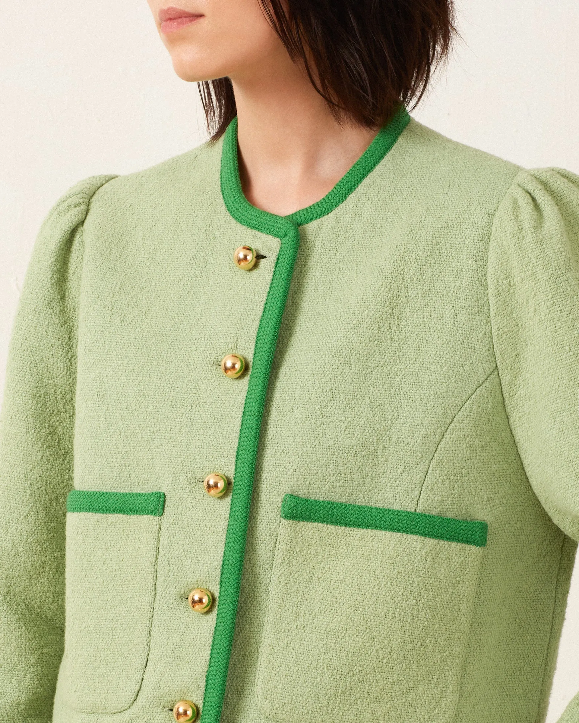 Dorian Celadon Khadi Jacket