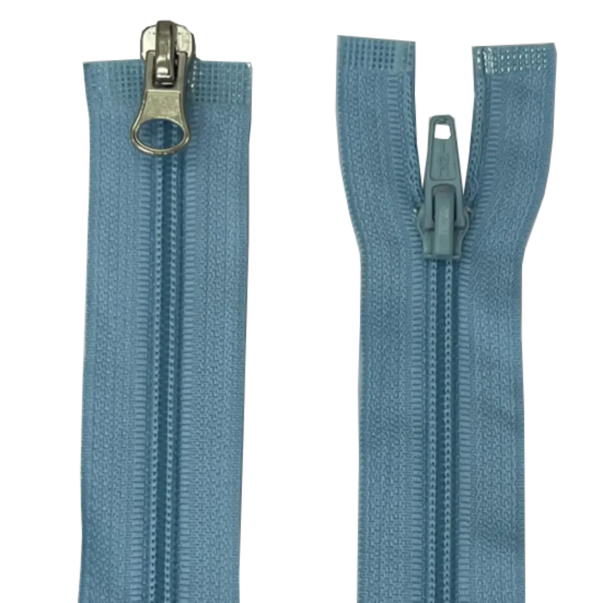 Double Slider Nylon/Plastic 2 Way Zip - With Metal Sliders 21" (53cm)