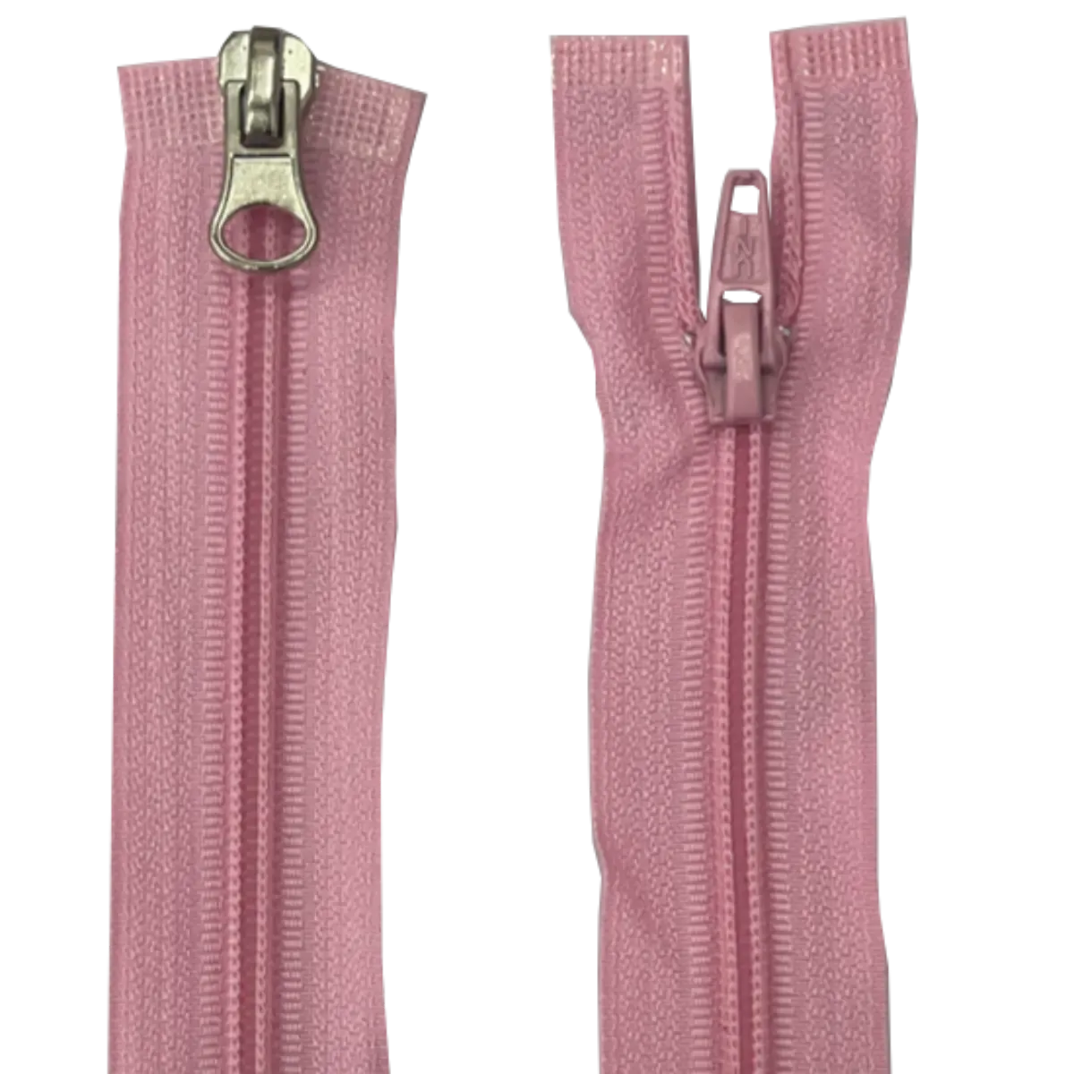Double Slider Nylon/Plastic 2 Way Zip - With Metal Sliders 21" (53cm)