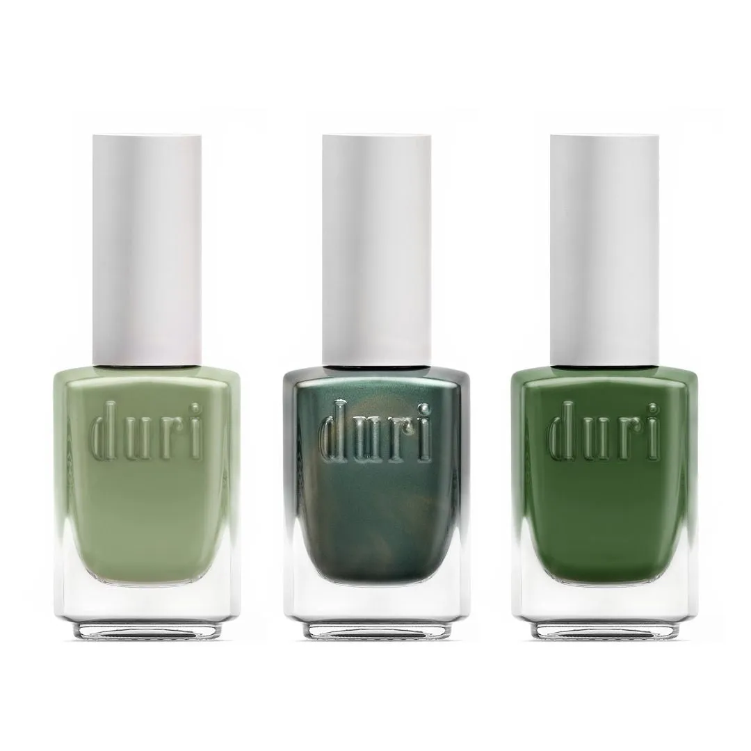Down to Earth Trio, 3 Piece Gift Set, Green Nail Polish