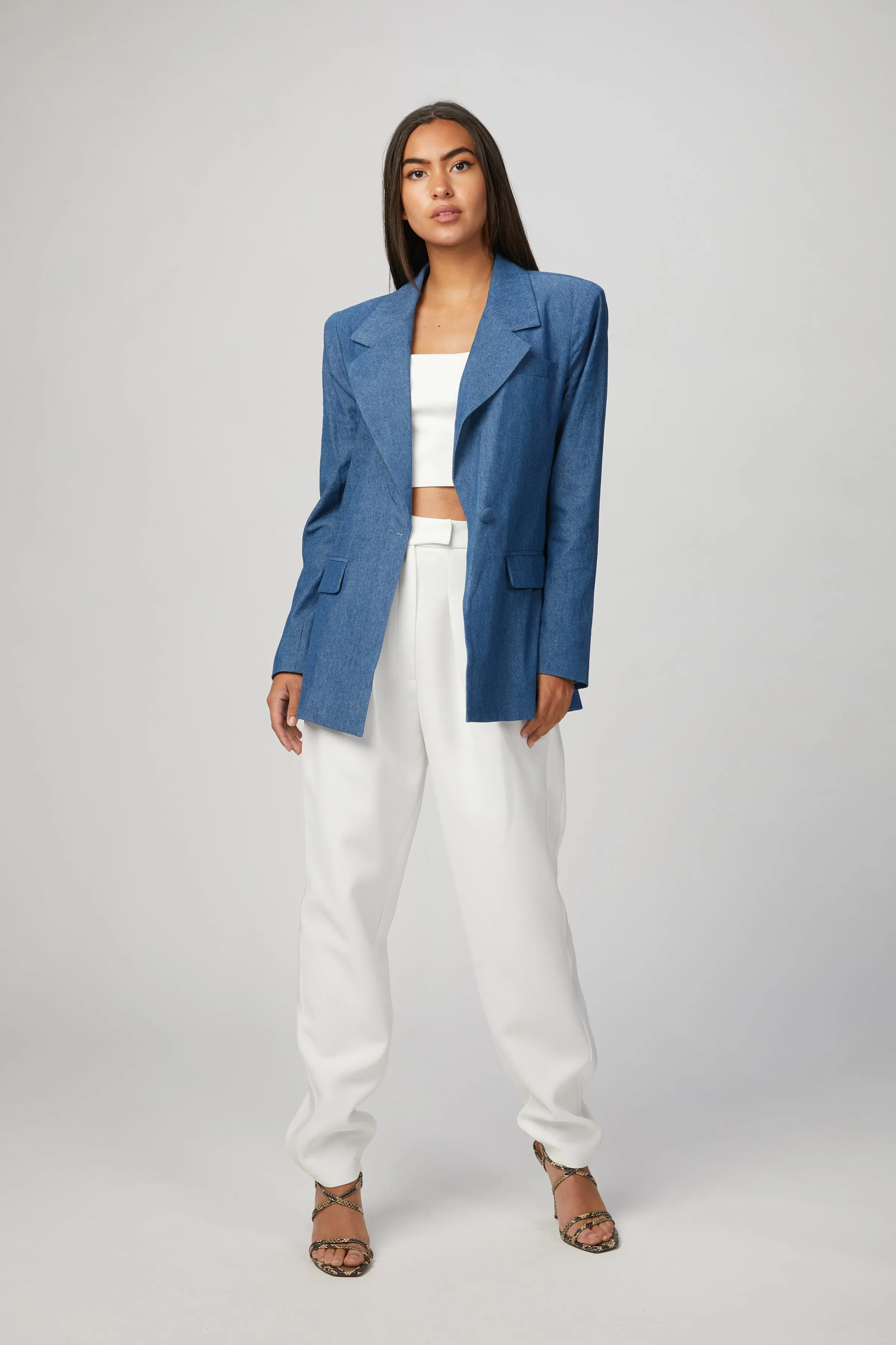 DOWNTOWN INDIGO BLAZER