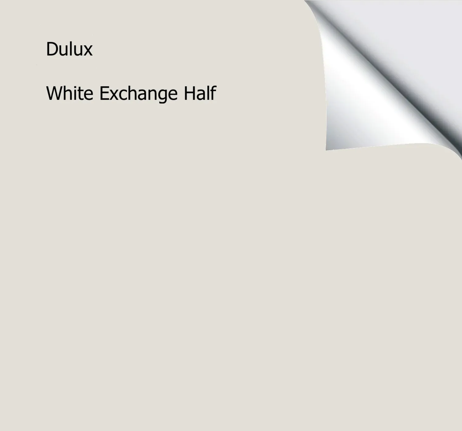 Dulux White Exchange Half