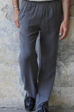 DUNE Organic Gauze Cotton Pants (Dark Gray)