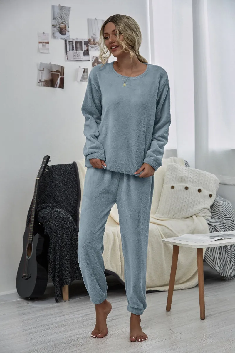 Dusty Blue Crewneck Sweatshirt & Joggers