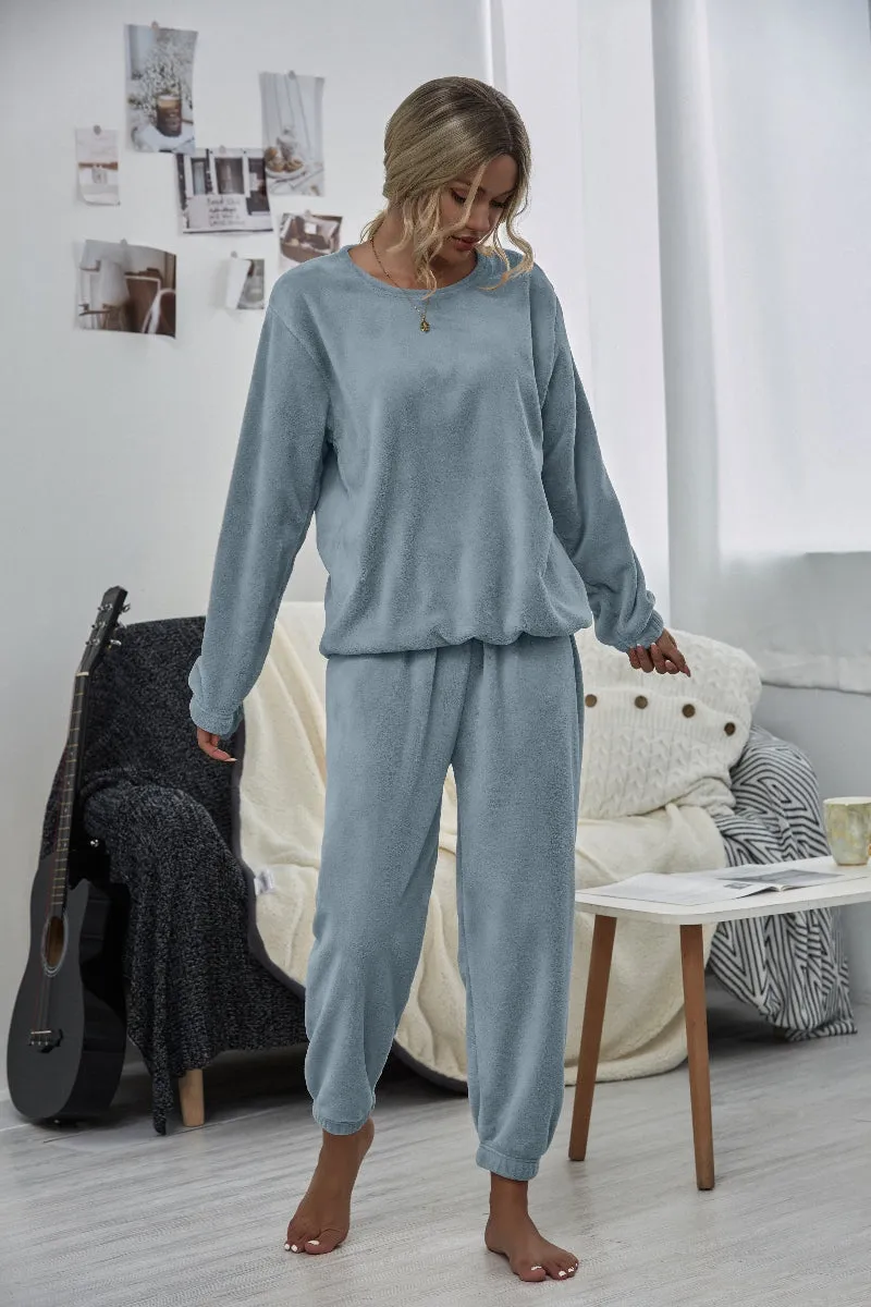 Dusty Blue Crewneck Sweatshirt & Joggers