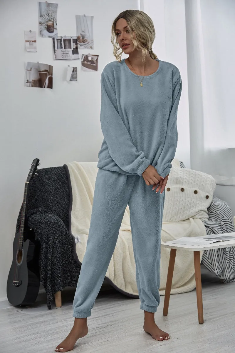 Dusty Blue Crewneck Sweatshirt & Joggers