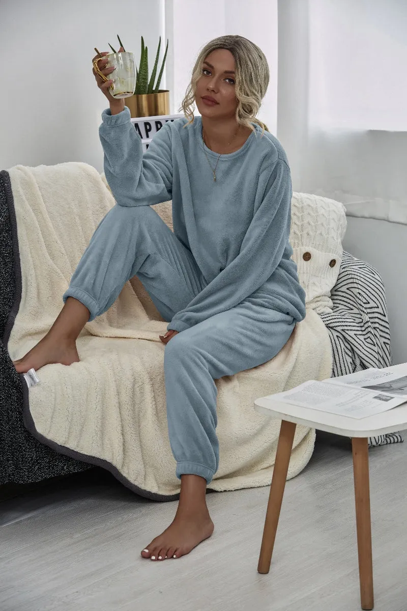 Dusty Blue Crewneck Sweatshirt & Joggers