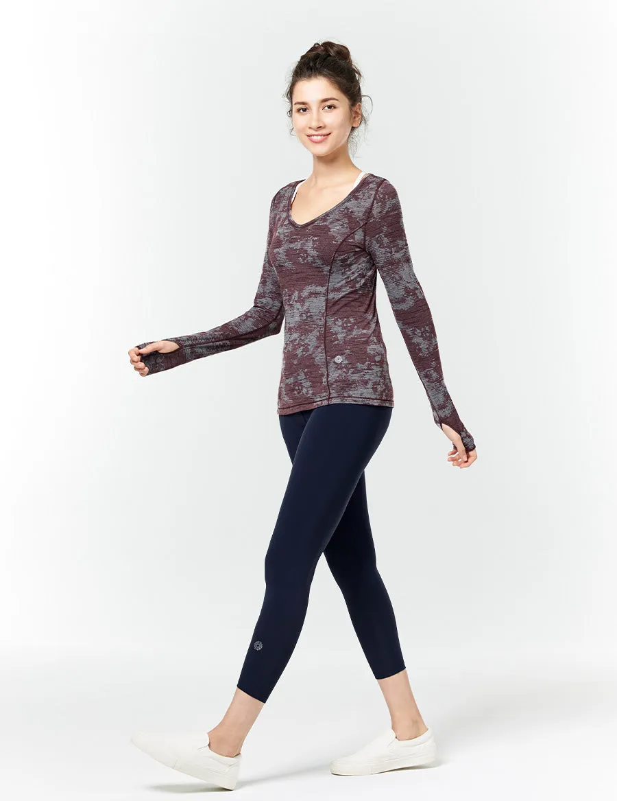 easyoga LA-VEDA Twiggy Core Cropped Tight1 - B04 Navy