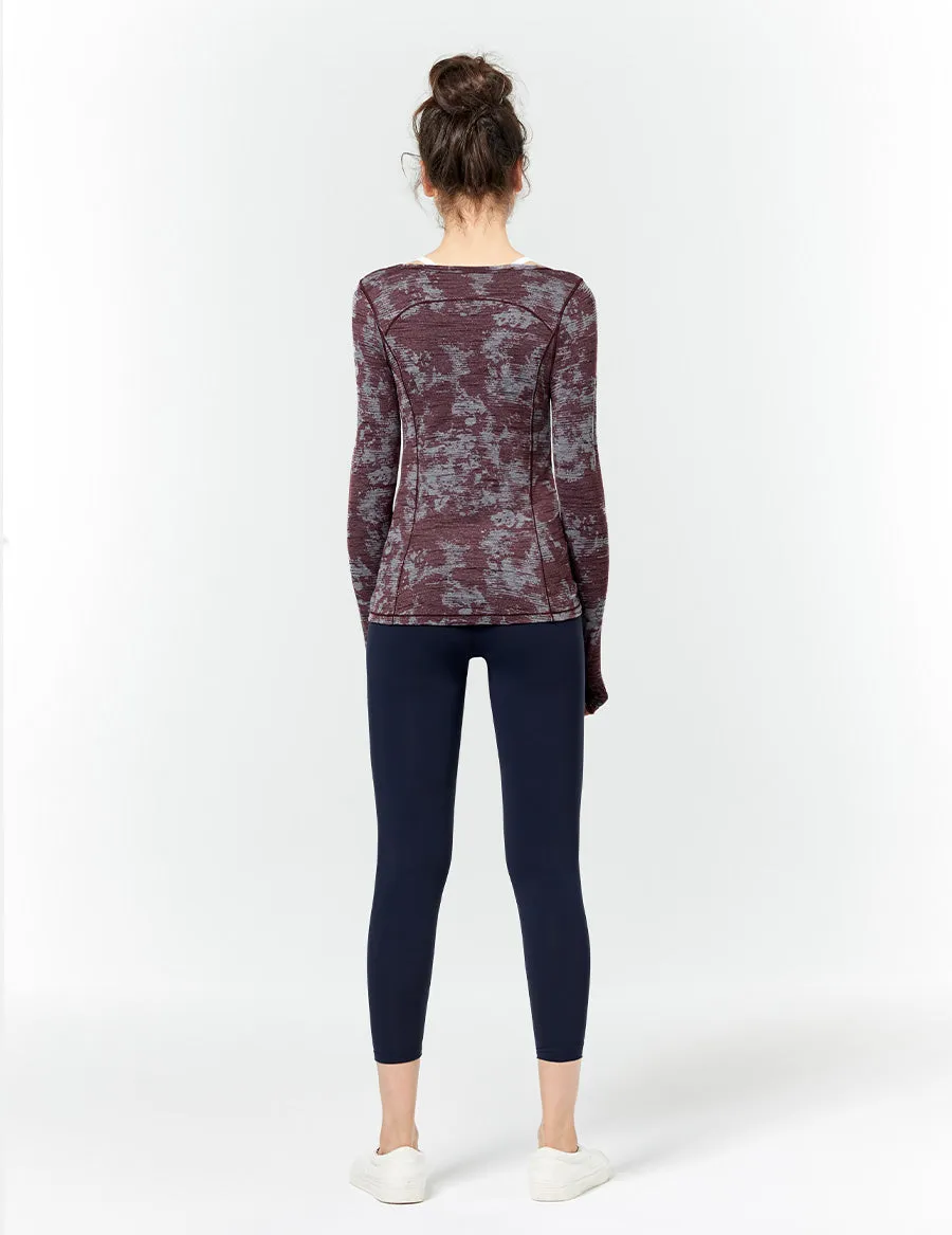 easyoga LA-VEDA Twiggy Core Cropped Tight1 - B04 Navy