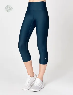 easyoga LESPIRO Glossy Slim Capris2 - B3 Dark Blue