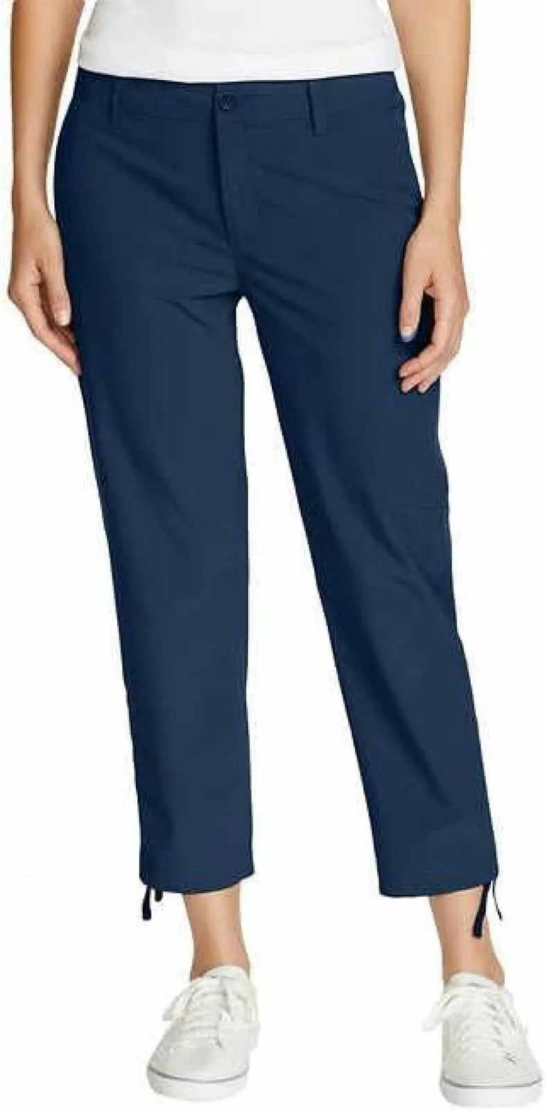 Eddie Bauer Capri Pants Side Zipper Cargo Pocket Ripstop Capri Pants 1767954