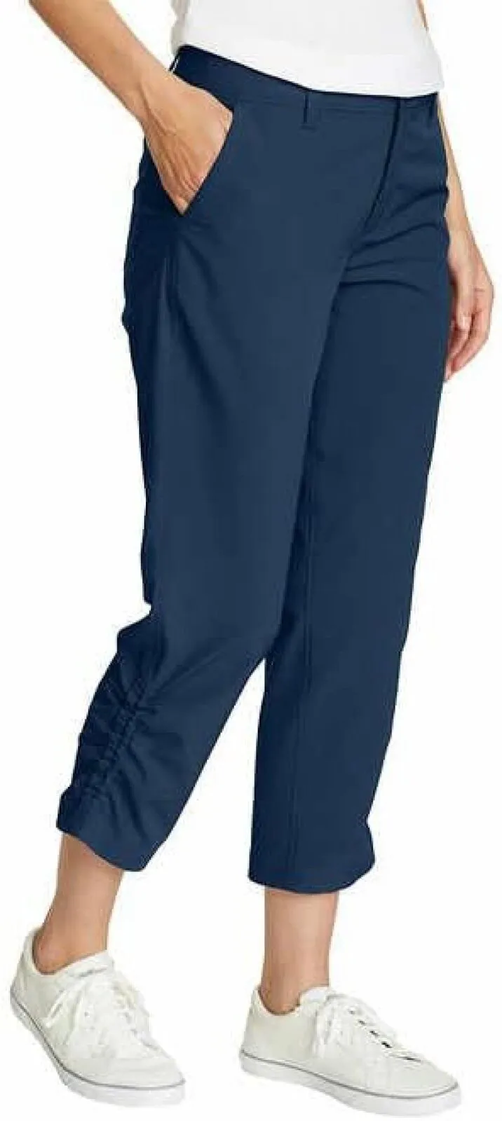 Eddie Bauer Capri Pants Side Zipper Cargo Pocket Ripstop Capri Pants 1767954