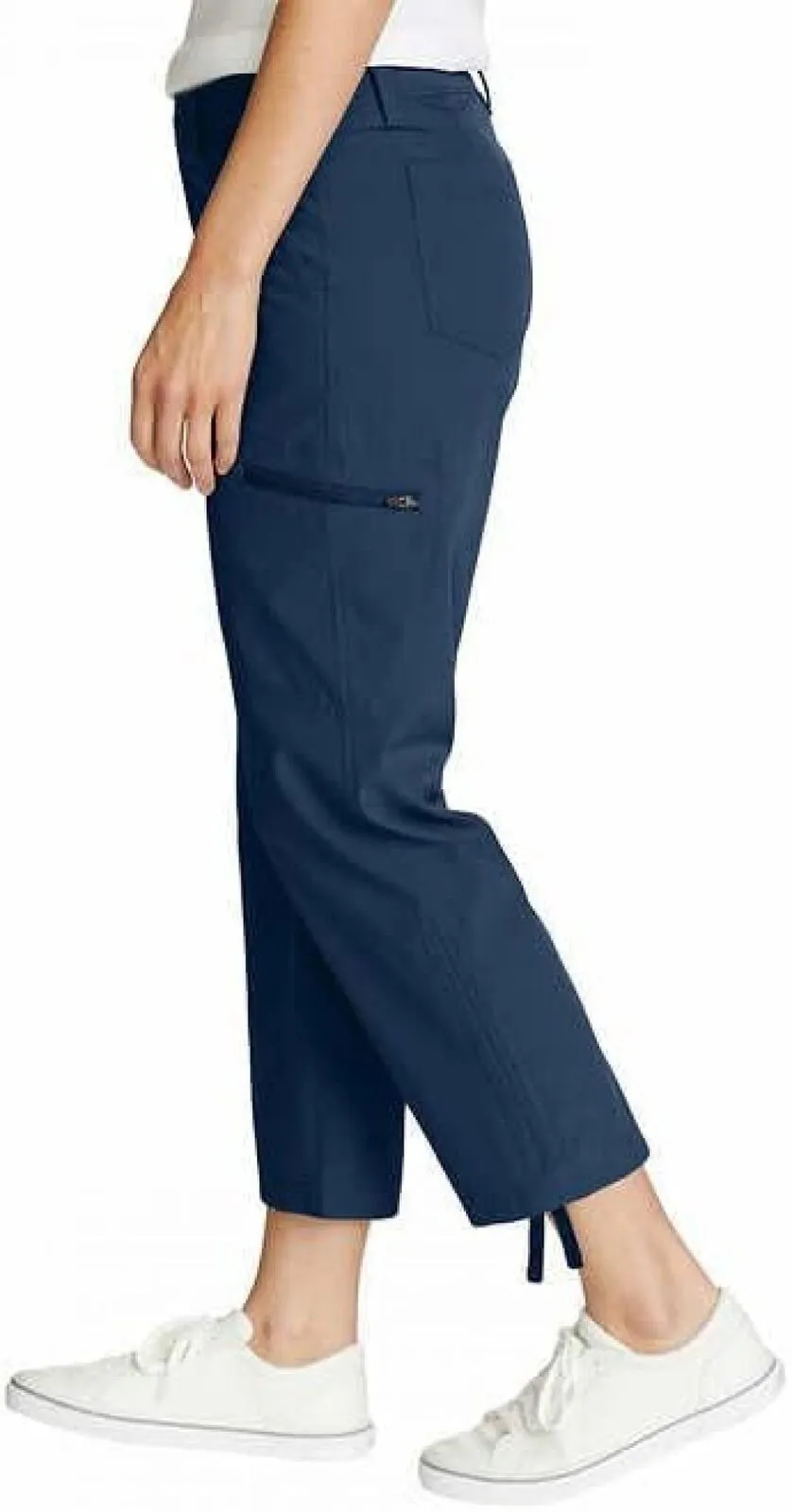 Eddie Bauer Capri Pants Side Zipper Cargo Pocket Ripstop Capri Pants 1767954